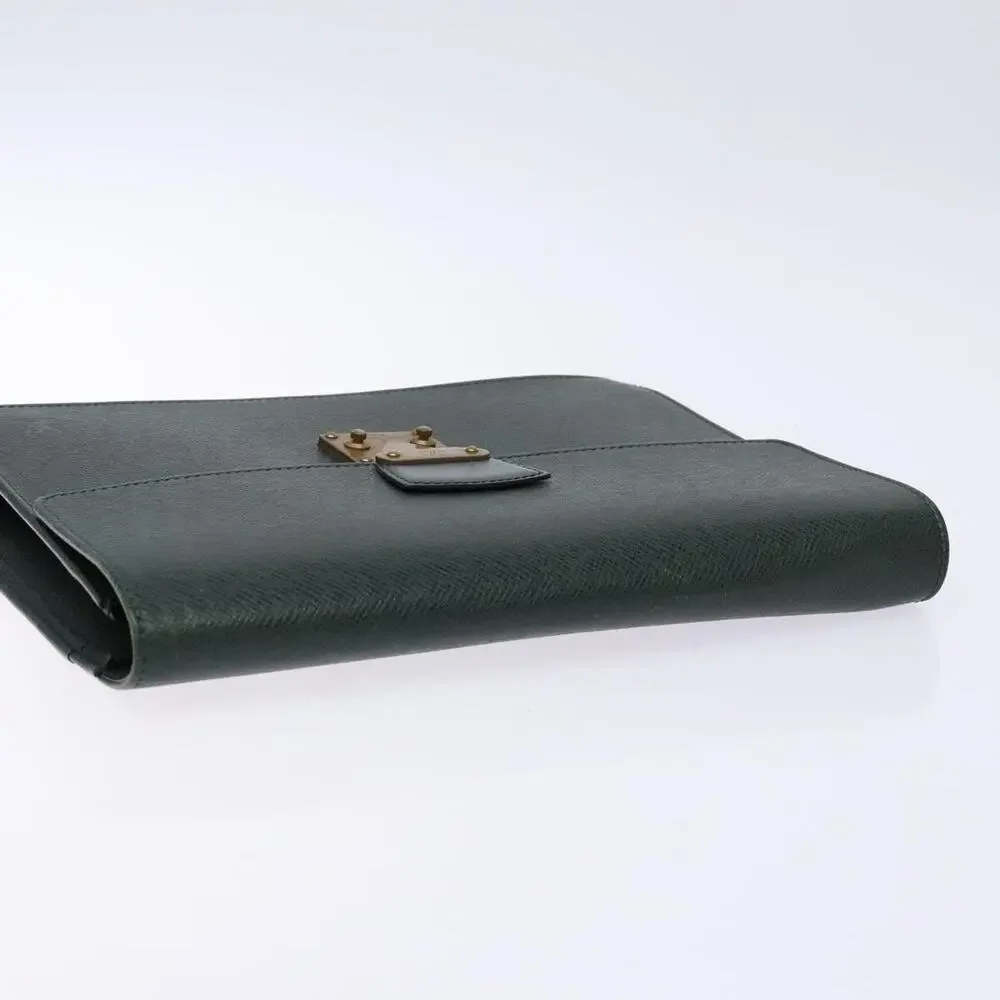 Louis Vuitton Taiga Pochette Kourad Clutch Bag Green